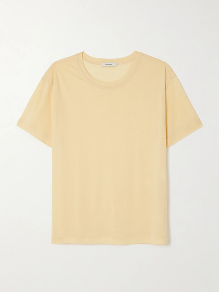  Lemaire Lemaire - Silk-jersey T-shirt - Peach 