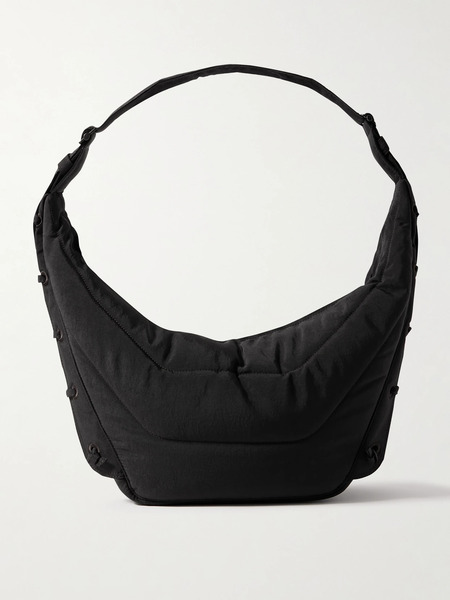  Lemaire Lemaire - Soft Game Medium Quilted Canvas Shoulder Bag - Chocolate 