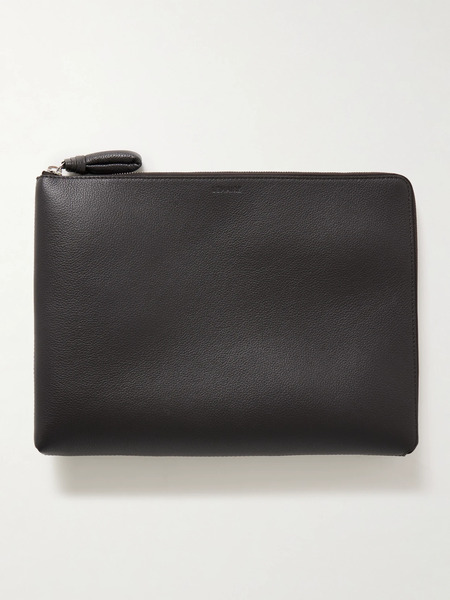  Lemaire Lemaire - Textured-leather Pouch - Brown 