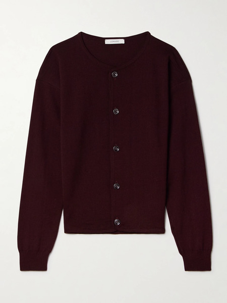  Lemaire Lemaire - Wool-blend Cardigan - Plum 
