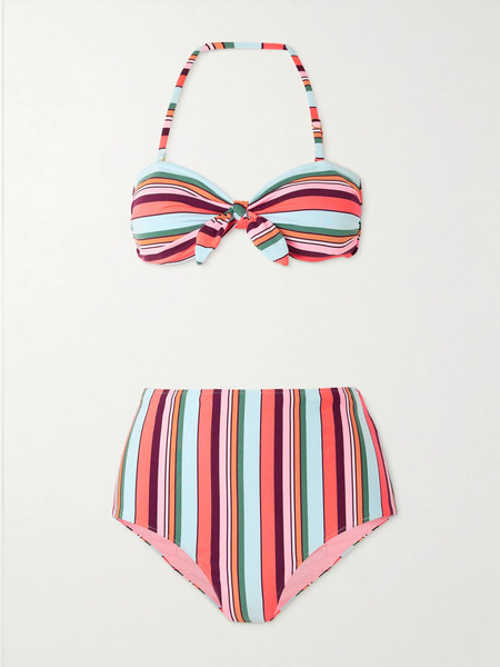  Lemlem Lemlem - Ava + Elsi Printed Ribbed Bikini - Multi 