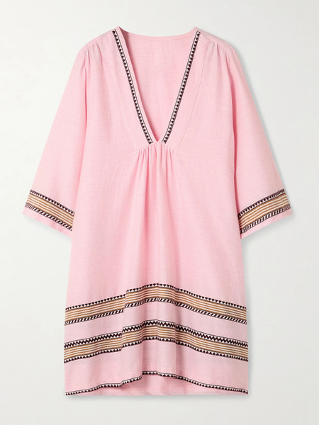  Lemlem Lemlem - Belkis Striped Cotton Kaftan - Pink 