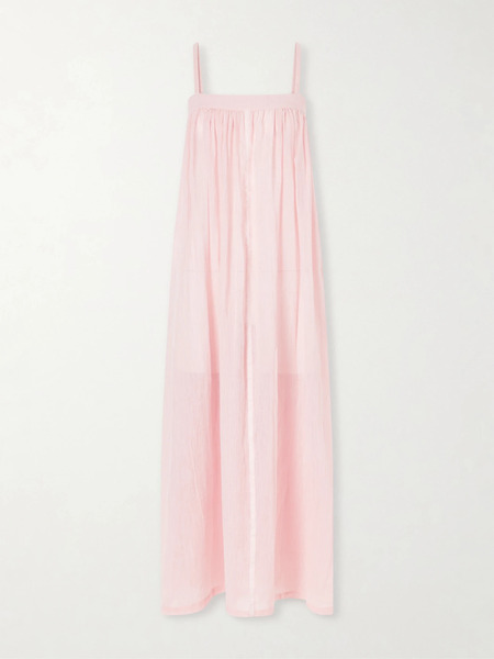  Lemlem Lemlem - Eda Cotton-gauze Maxi Dress - Pink 