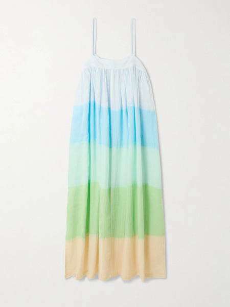  Lemlem Lemlem - Eda Striped Cotton-gauze Midi Dress - Multi 