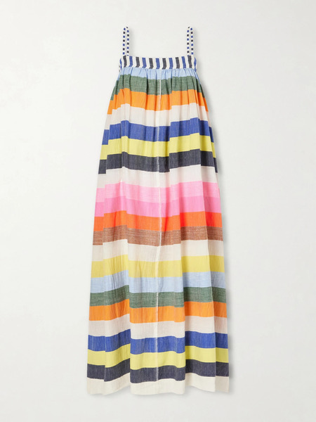  Lemlem Lemlem - Eda Striped Cotton-gauze Midi Dress - Multi 