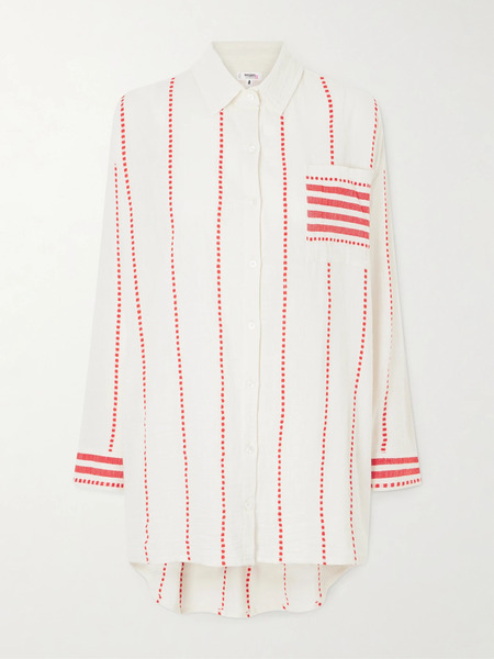  Lemlem Lemlem - Mariam Cotton-gauze Shirt - Red 