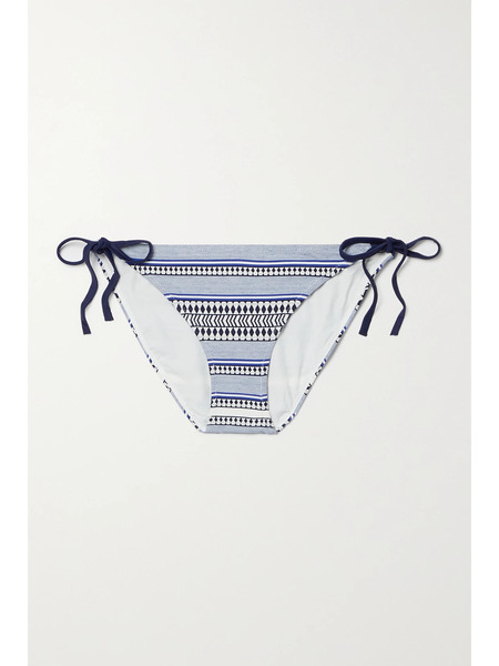  Lemlem Lemlem - Neela Stretch-jacquard Bikini Briefs - Indigo 