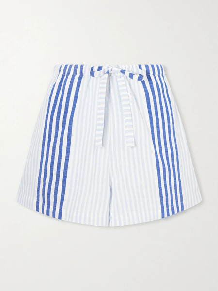  Lemlem Lemlem - Safia Striped Cotton Shorts - Blue 
