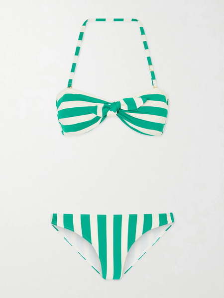  Lemlem Lemlem - Striped Bikini - Green 