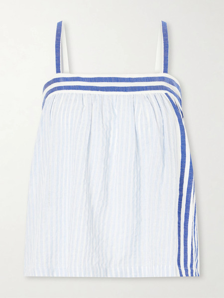  Lemlem Lemlem - Thea Cotton Tank Top - Blue 