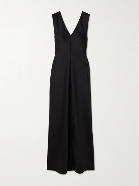  Leset Leset - Barb Satin Maxi Dress - Black 