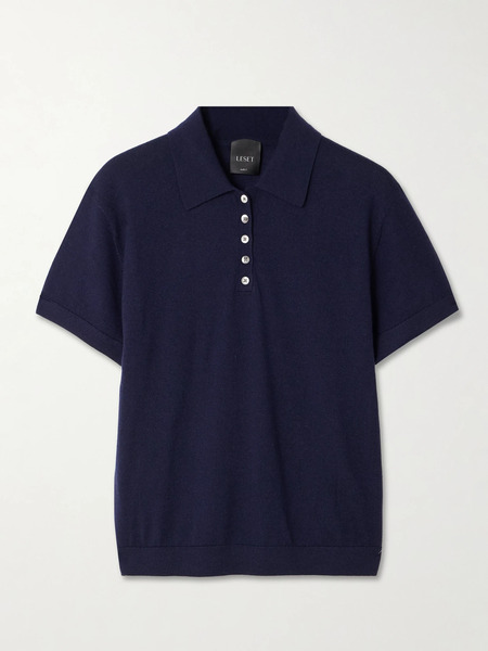 Leset Leset - James Merino Wool Polo Shirt - Navy 