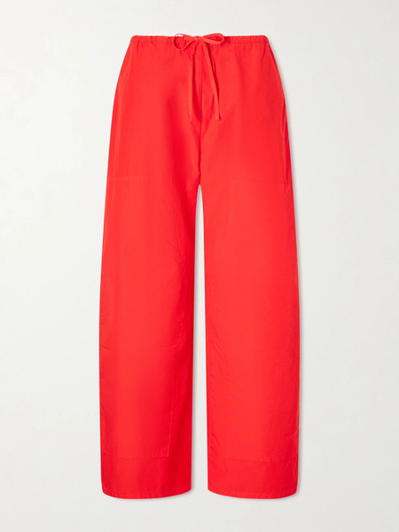  Leset Leset - Kyoto Cotton Wide-leg Pants - Red 