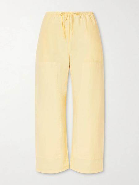  Leset Leset - Kyoto Cotton Wide-leg Pants - Yellow 