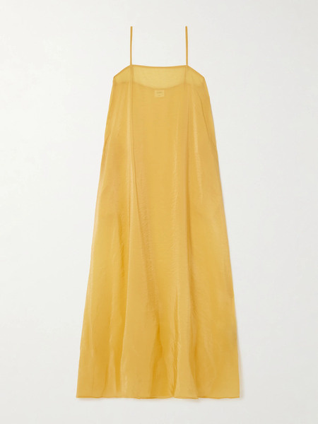  Leset Leset - Lana Satin Maxi Dress - Yellow 