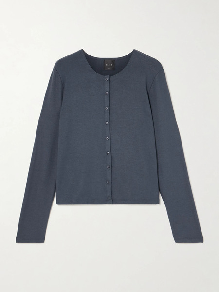  Leset Leset - Lauren Jersey Cardigan - Blue 