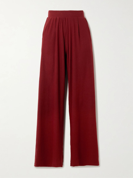  Leset Leset - Lauren Knitted Wide-leg Pants - Red 