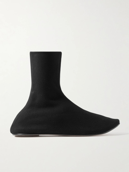  Leset Leset - Louis Stretch-ponte Sock Boots - Black 
