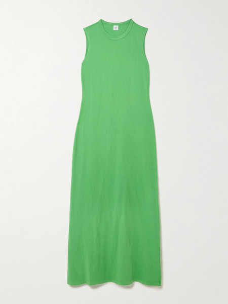  Leset Leset - Margo Cotton-jersey Maxi Dress - Bright Green 