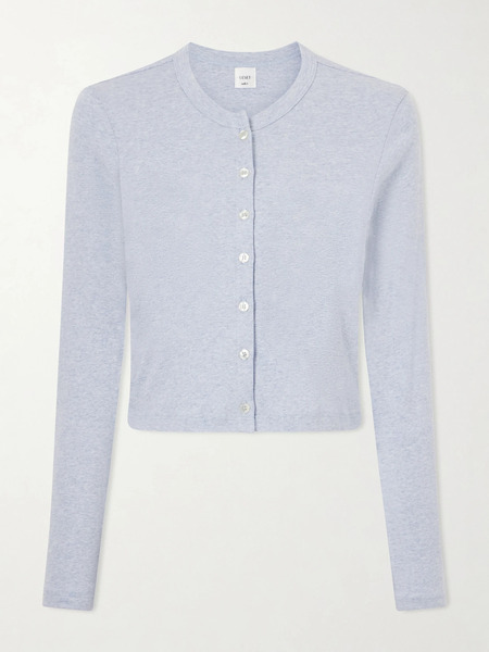  Leset Leset - Nando Cotton-jersey Cardigan - Blue 