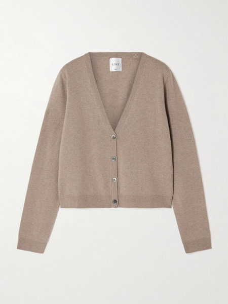  Leset Leset - Zoe Mélange Knitted Cardigan - Beige 