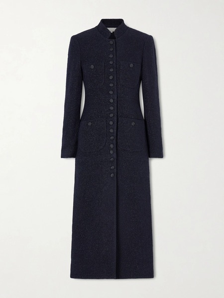  Liberowe Liberowe - Imperial Wool-blend Bouclé Coat - Navy 