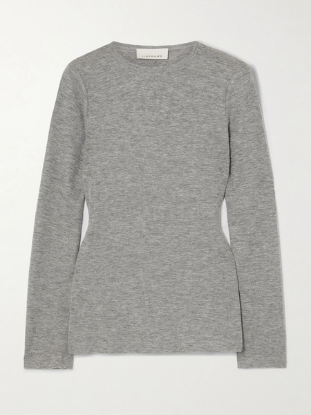  Liberowe Liberowe - Stretch-cashmere Top - Gray 