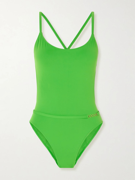 Lido Lido - Sessantotto Chain-embellished Swimsuit - Green 