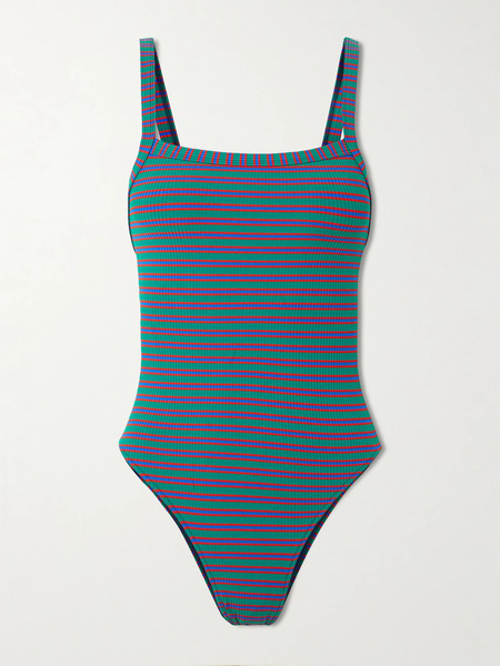  Lido Lido - Trentanove Striped Ribbed Swimsuit - Green 