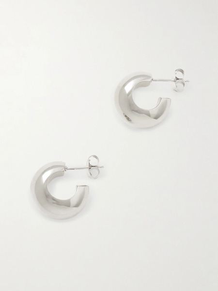  Lié Studio Lié Studio - The Simone Silver Hoop Earrings - One Size 