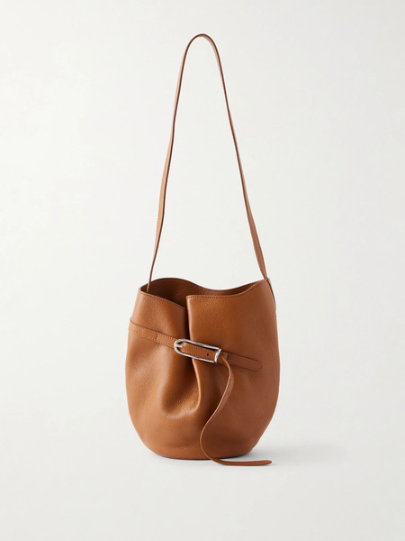  Liffner Liffner - Belted Leather Bucket Bag - Tan 