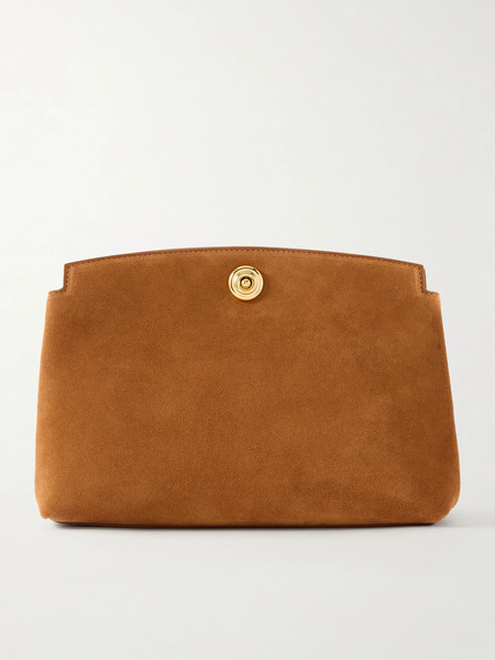  Liffner Liffner - Pushlock Suede Pouch - Tan 