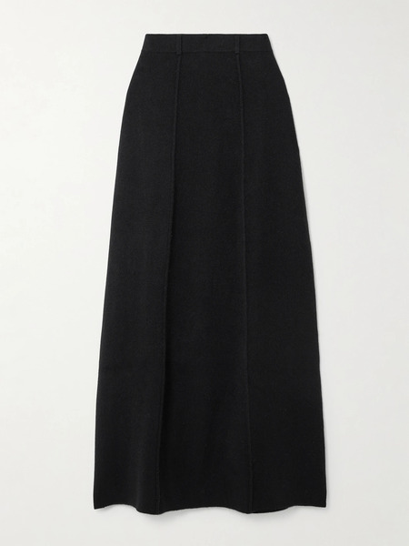  Lisa Yang Lisa Yang - Ameline Organic Cashmere Maxi Skirt - Black 
