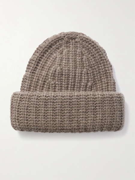  Lisa Yang Lisa Yang - Beatris Ribbed Cashmere Beanie - Beige 
