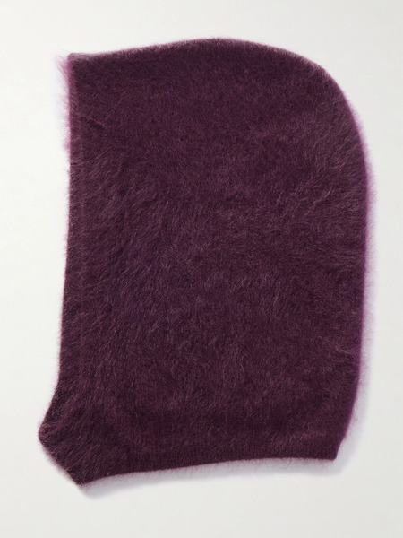  Lisa Yang Lisa Yang - Brushed-cashmere Balaclava - Claret 