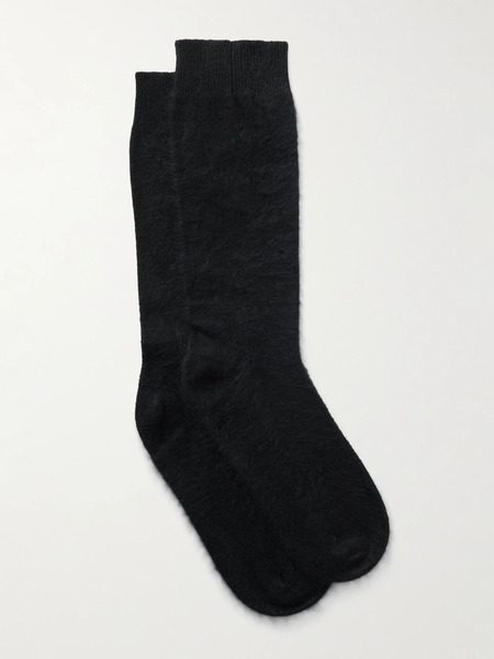  Lisa Yang Lisa Yang - Brushed-cashmere Socks - Black 