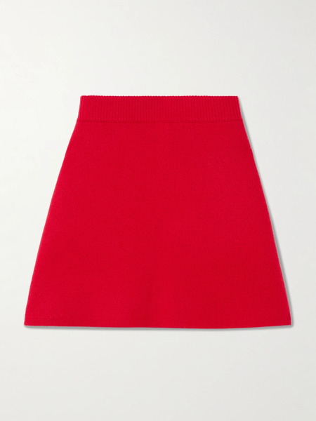  Lisa Yang Lisa Yang - Clare Cashmere Mini Skirt - Red 