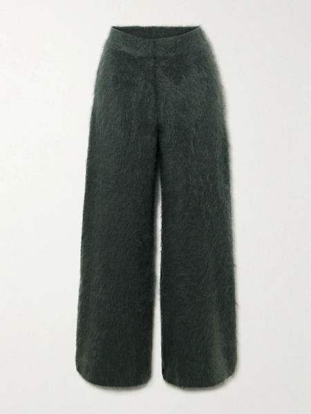  Lisa Yang Lisa Yang - Ellery Brushed Cashmere Flared Pants - Army Green 