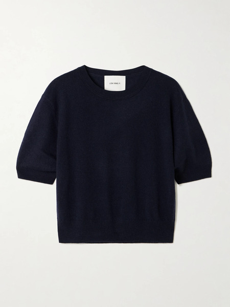  Lisa Yang Lisa Yang - Genevra Cashmere T-shirt - Navy 