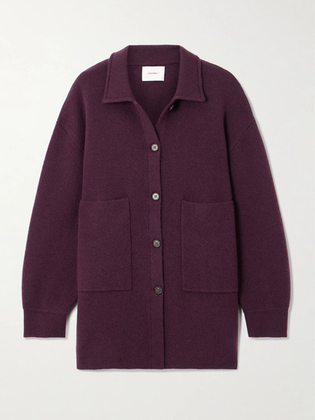  Lisa Yang Lisa Yang - Julianne Cashmere Cardigan - Claret 