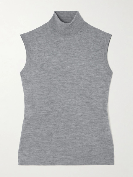  Lisa Yang Lisa Yang - Lucy Cashmere Turtleneck Vest - Dark Gray 