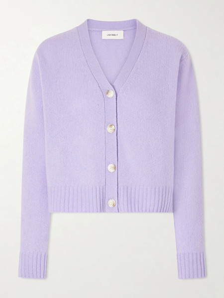  Lisa Yang Lisa Yang - Marionette Cashmere And Silk-blend Cardigan - Purple 