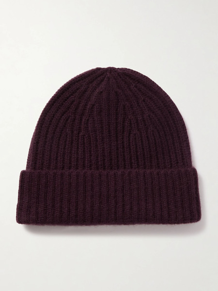  Lisa Yang Lisa Yang - Martigny Ribbed Cashmere Beanie - Claret 