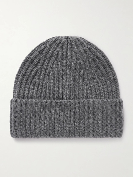  Lisa Yang Lisa Yang - Martigny Ribbed Cashmere Beanie - Gray 