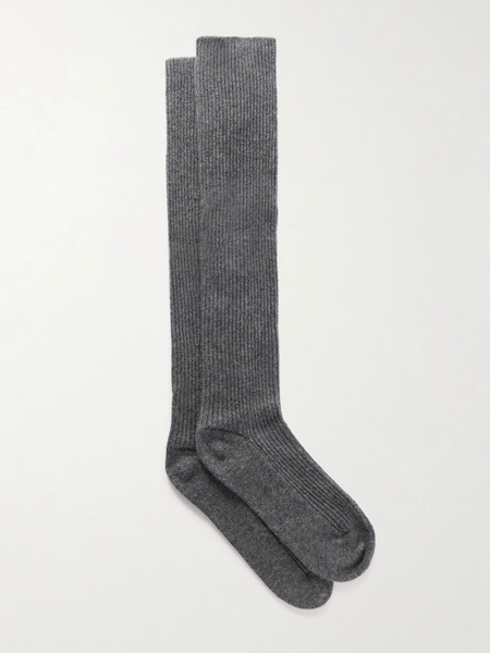  Lisa Yang Lisa Yang - Zeraphine Cashmere Knee Socks - Gray 