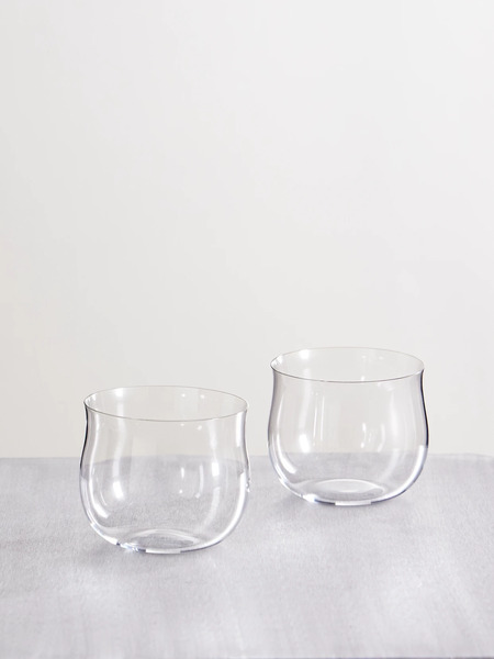  Lobmeyr Lobmeyr - Set Of Two Crystal Glass Tumblers - Clear 