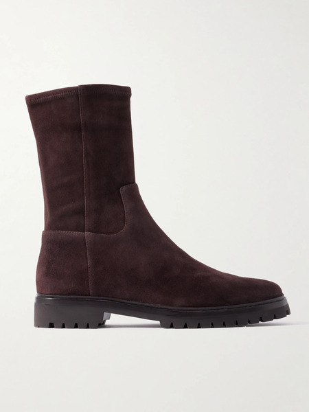  Loeffler Randall Loeffler Randall - Danny Stretch-suede Ankle Boots - Dark Brown 