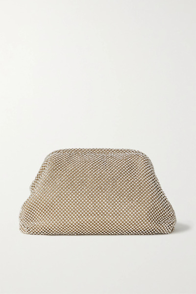  Loeffler Randall Loeffler Randall - Doreen Crystal-embellished Faille Shoulder Bag - Gold 
