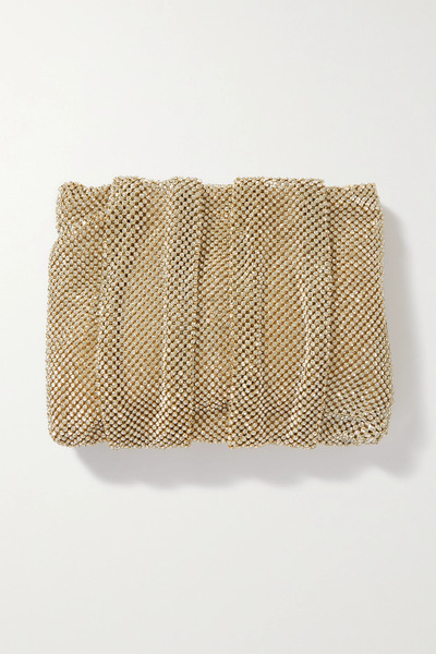  Loeffler Randall Loeffler Randall - Ember Embellished Mesh Clutch - Gold 