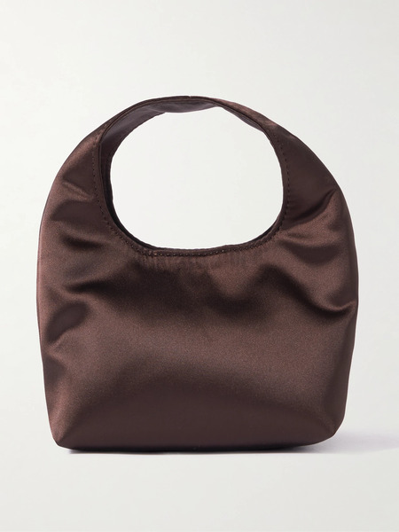  Loeffler Randall Loeffler Randall - Kenzie Mini Recycled-satin Clutch - Chocolate 